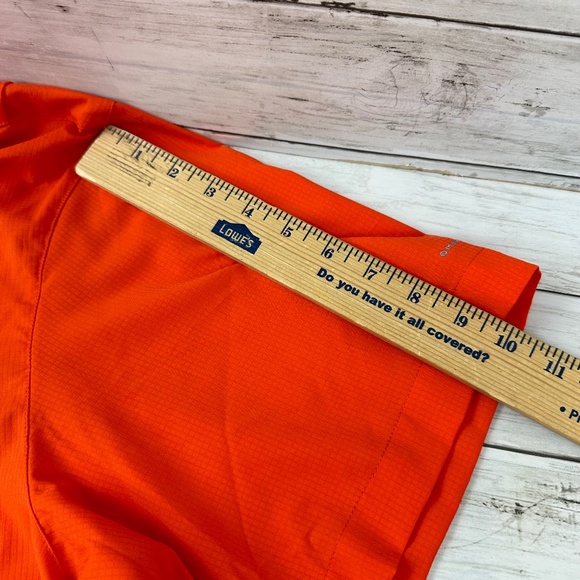 Columbia PFG Shirt Mens Large Vented Fishing Orange Short Sleeve UofA Auburn - Picture 10 of 13